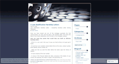 Desktop Screenshot of hardshipletters.wordpress.com