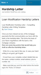 Mobile Screenshot of hardshipletters.wordpress.com
