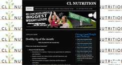 Desktop Screenshot of clwnutrition.wordpress.com