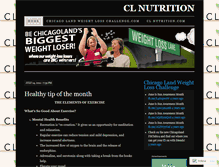 Tablet Screenshot of clwnutrition.wordpress.com