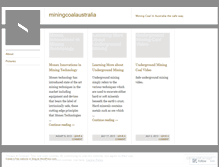 Tablet Screenshot of miningcoalaustralia.wordpress.com