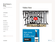 Tablet Screenshot of bradpotter.wordpress.com