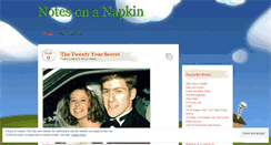 Desktop Screenshot of notesonanapkin.wordpress.com