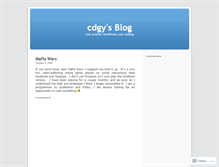 Tablet Screenshot of cdgy.wordpress.com