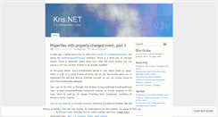 Desktop Screenshot of krisvandermotten.wordpress.com