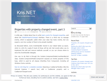 Tablet Screenshot of krisvandermotten.wordpress.com