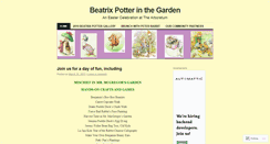 Desktop Screenshot of beatrixpotterinthegarden.wordpress.com