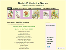 Tablet Screenshot of beatrixpotterinthegarden.wordpress.com