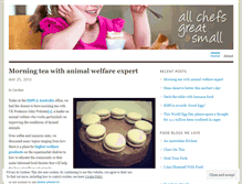 Tablet Screenshot of humanefoodblog.wordpress.com