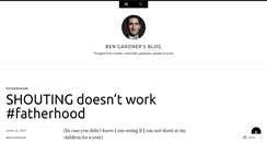 Desktop Screenshot of bengardner.wordpress.com