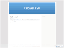 Tablet Screenshot of famosasfull.wordpress.com