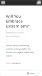 Mobile Screenshot of democrashield.wordpress.com