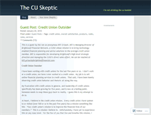 Tablet Screenshot of cuskeptic.wordpress.com
