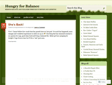 Tablet Screenshot of hungryforbalance.wordpress.com