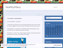 Tablet Screenshot of healthyfitboy.wordpress.com