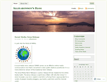 Tablet Screenshot of alliearonson.wordpress.com
