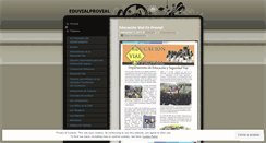 Desktop Screenshot of eduvialprovial.wordpress.com