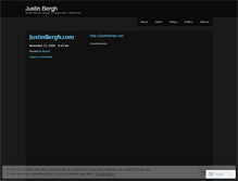 Tablet Screenshot of justinbergh.wordpress.com