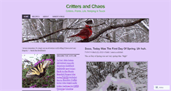 Desktop Screenshot of crittersandchaos.wordpress.com