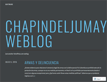 Tablet Screenshot of chapindeljumay.wordpress.com