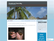 Tablet Screenshot of chrystalandchris.wordpress.com