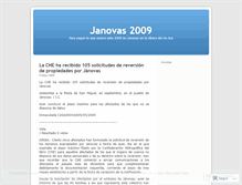 Tablet Screenshot of janovas2009.wordpress.com