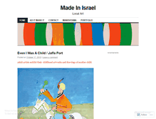 Tablet Screenshot of madeinisrael.wordpress.com