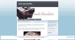 Desktop Screenshot of homemadechocolatier.wordpress.com