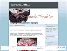 Tablet Screenshot of homemadechocolatier.wordpress.com