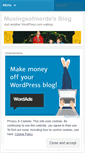 Mobile Screenshot of musingsofmerde.wordpress.com