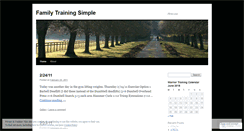 Desktop Screenshot of familytrainingsimple.wordpress.com