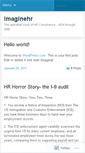 Mobile Screenshot of imaginehr.wordpress.com