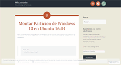 Desktop Screenshot of mikloteladas.wordpress.com