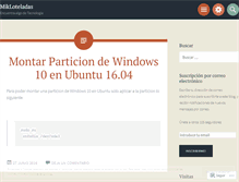 Tablet Screenshot of mikloteladas.wordpress.com