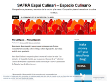 Tablet Screenshot of espaisafra.wordpress.com