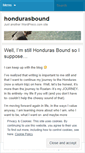 Mobile Screenshot of hondurasbound.wordpress.com