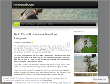 Tablet Screenshot of hondurasbound.wordpress.com