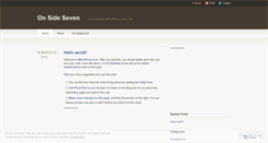 Desktop Screenshot of onsidesven.wordpress.com