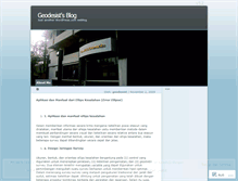 Tablet Screenshot of geodesist.wordpress.com