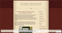 Desktop Screenshot of hornytimetraveler.wordpress.com