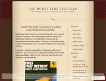 Tablet Screenshot of hornytimetraveler.wordpress.com