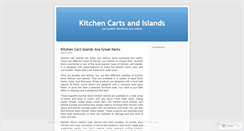 Desktop Screenshot of kitchencartsandislands.wordpress.com