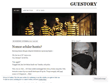 Tablet Screenshot of guestory.wordpress.com