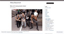 Desktop Screenshot of hilarybeaumont.wordpress.com