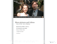 Tablet Screenshot of mattandjenny.wordpress.com