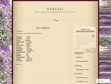 Tablet Screenshot of nonahuatl.wordpress.com