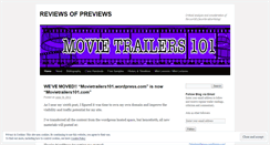 Desktop Screenshot of movietrailers101.wordpress.com