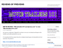 Tablet Screenshot of movietrailers101.wordpress.com