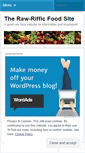 Mobile Screenshot of myrawrifficfoodsite.wordpress.com
