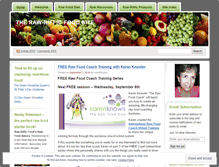 Tablet Screenshot of myrawrifficfoodsite.wordpress.com